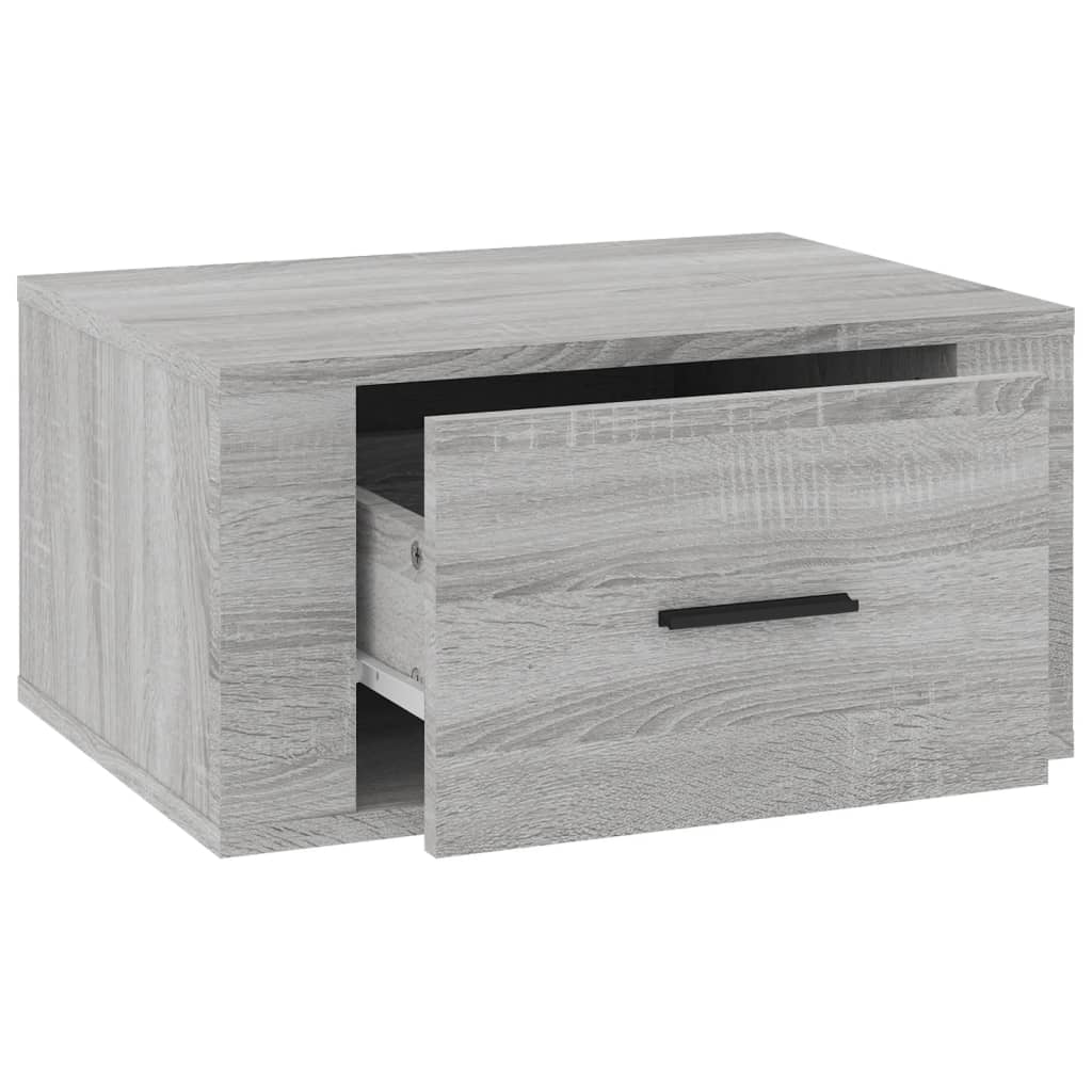 Comodini a Muro 2 pz Grigio Sonoma 50x36x25 cm - homemem39