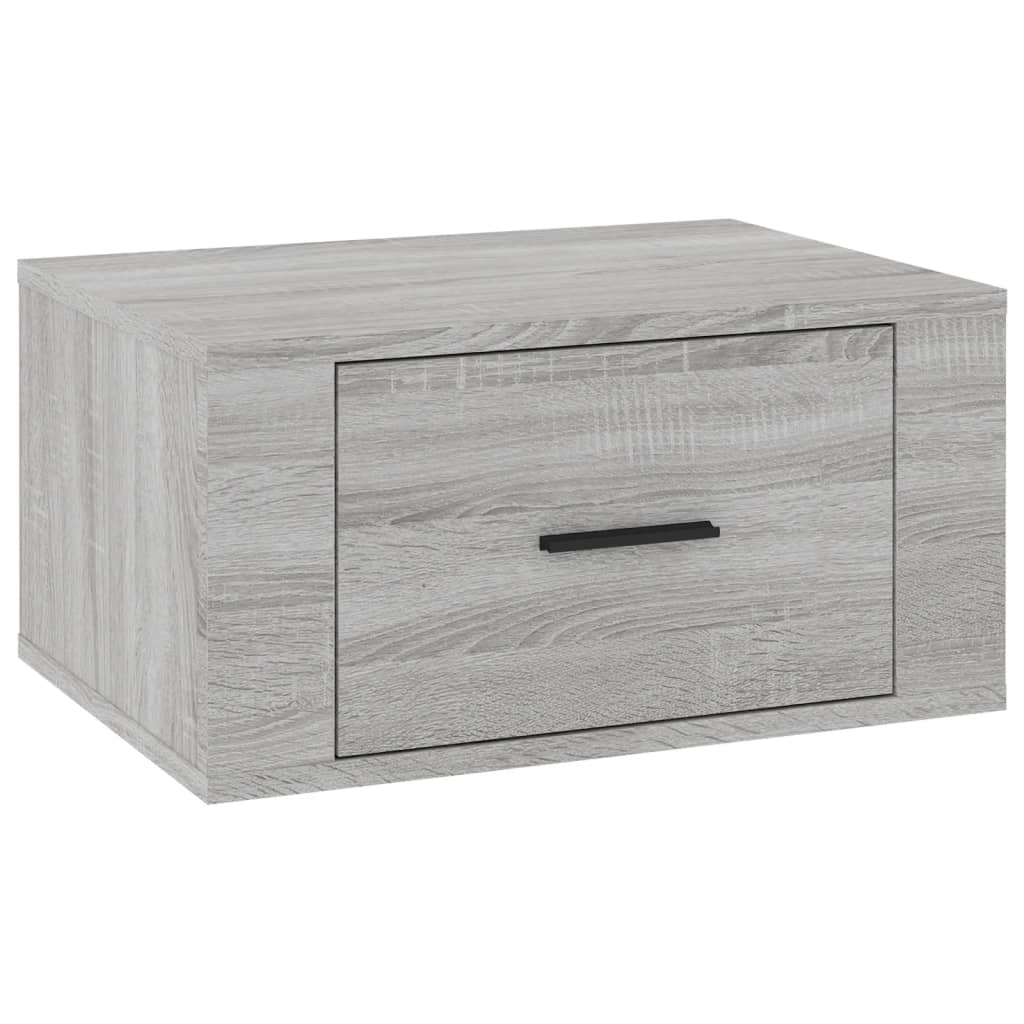 Comodini a Muro 2 pz Grigio Sonoma 50x36x25 cm - homemem39