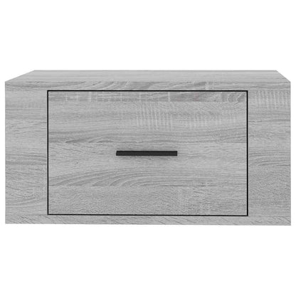 Comodini a Muro 2 pz Grigio Sonoma 50x36x25 cm