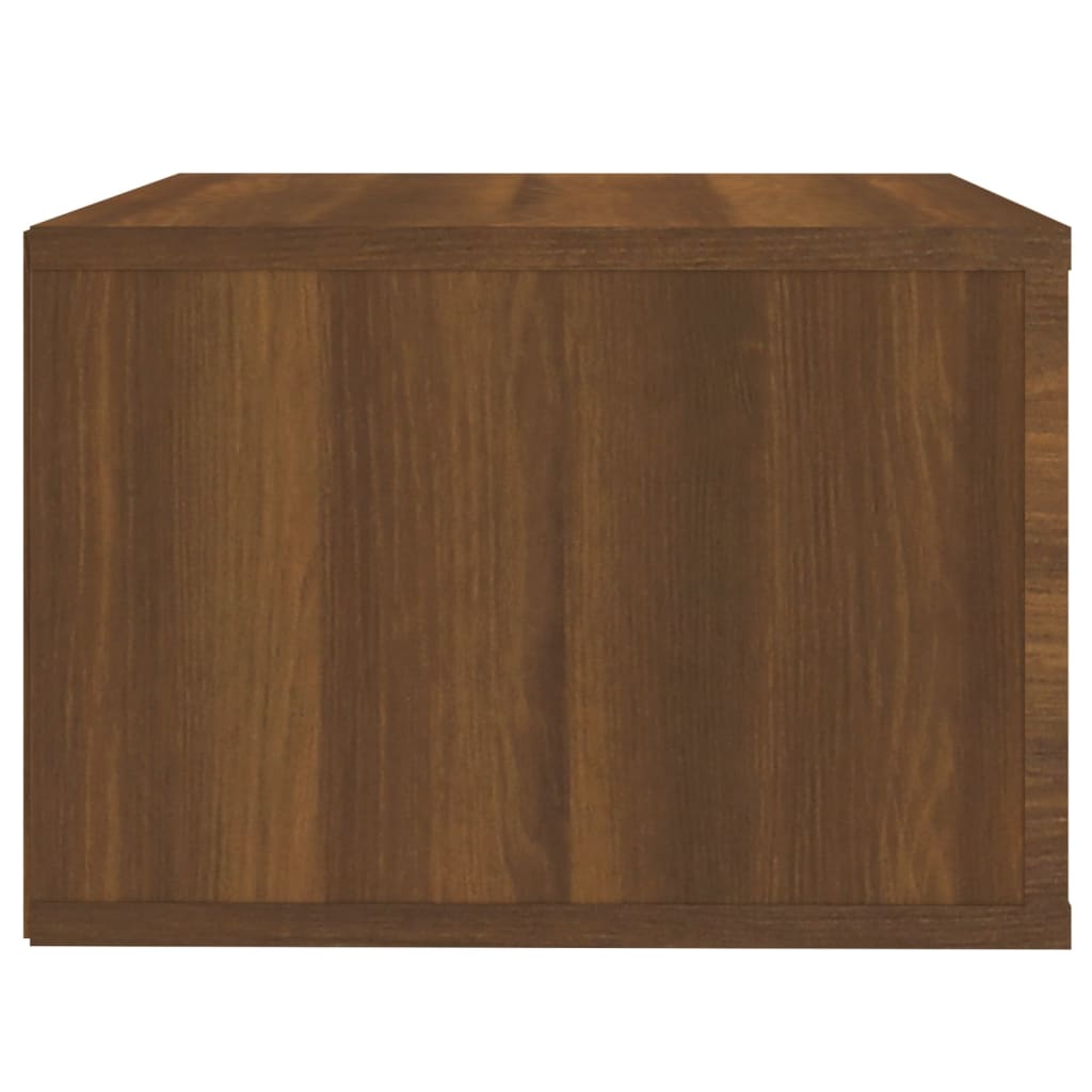 Comodini a Muro 2 pz Rovere Marrone 50x36x25 cm