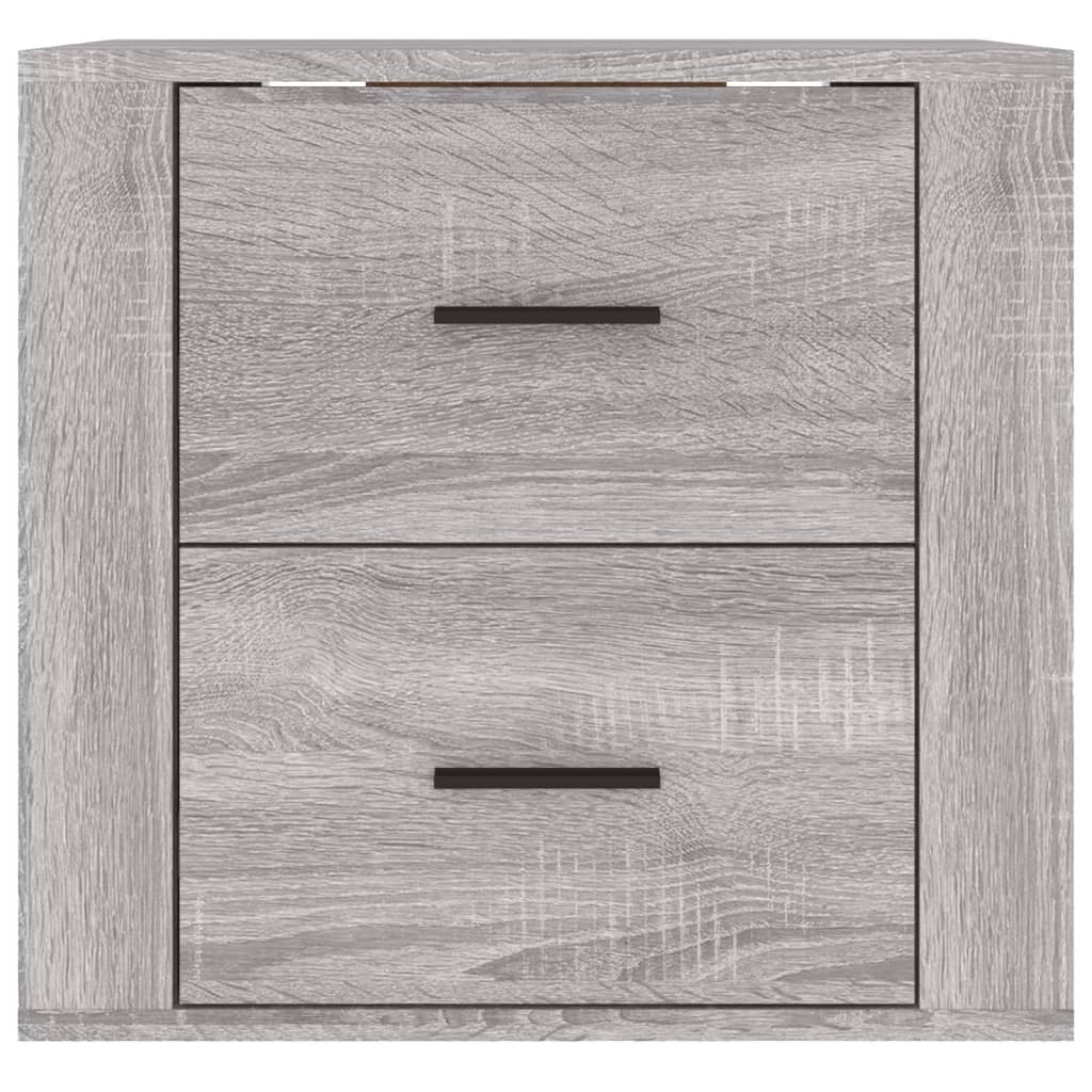 Comodino a Muro Grigio Sonoma 50x36x47 cm - homemem39