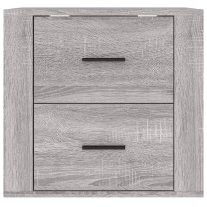 Comodino a Muro Grigio Sonoma 50x36x47 cm - homemem39