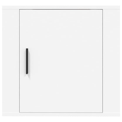 Comodini a Muro 2 pz Bianchi 50x36x47 cm