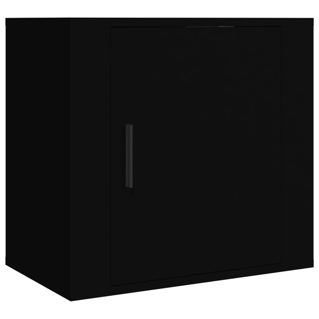 Comodini a Muro 2 pz Nero 50x30x47 cm - homemem39