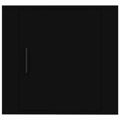 Comodini a Muro 2 pz Nero 50x30x47 cm