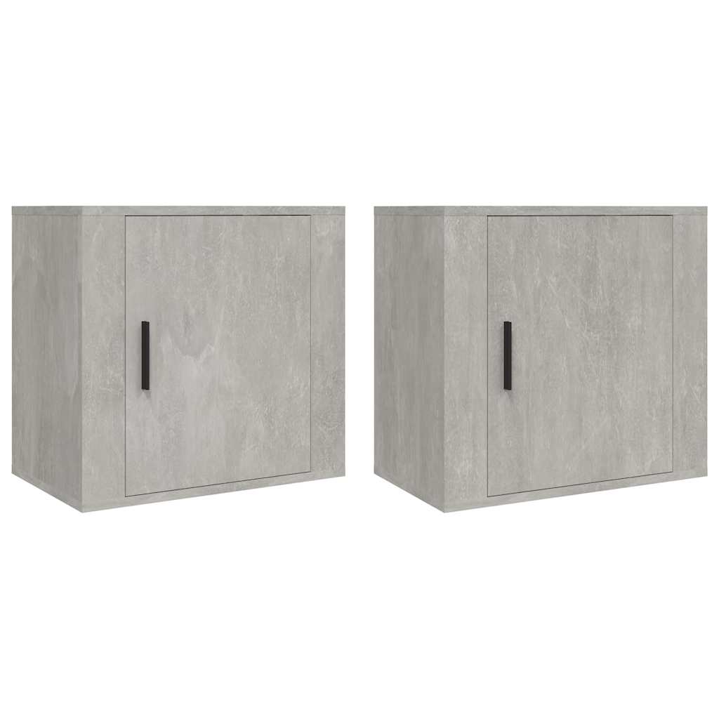 Comodini a Muro 2 pz Bianchi 50x30x47 cm