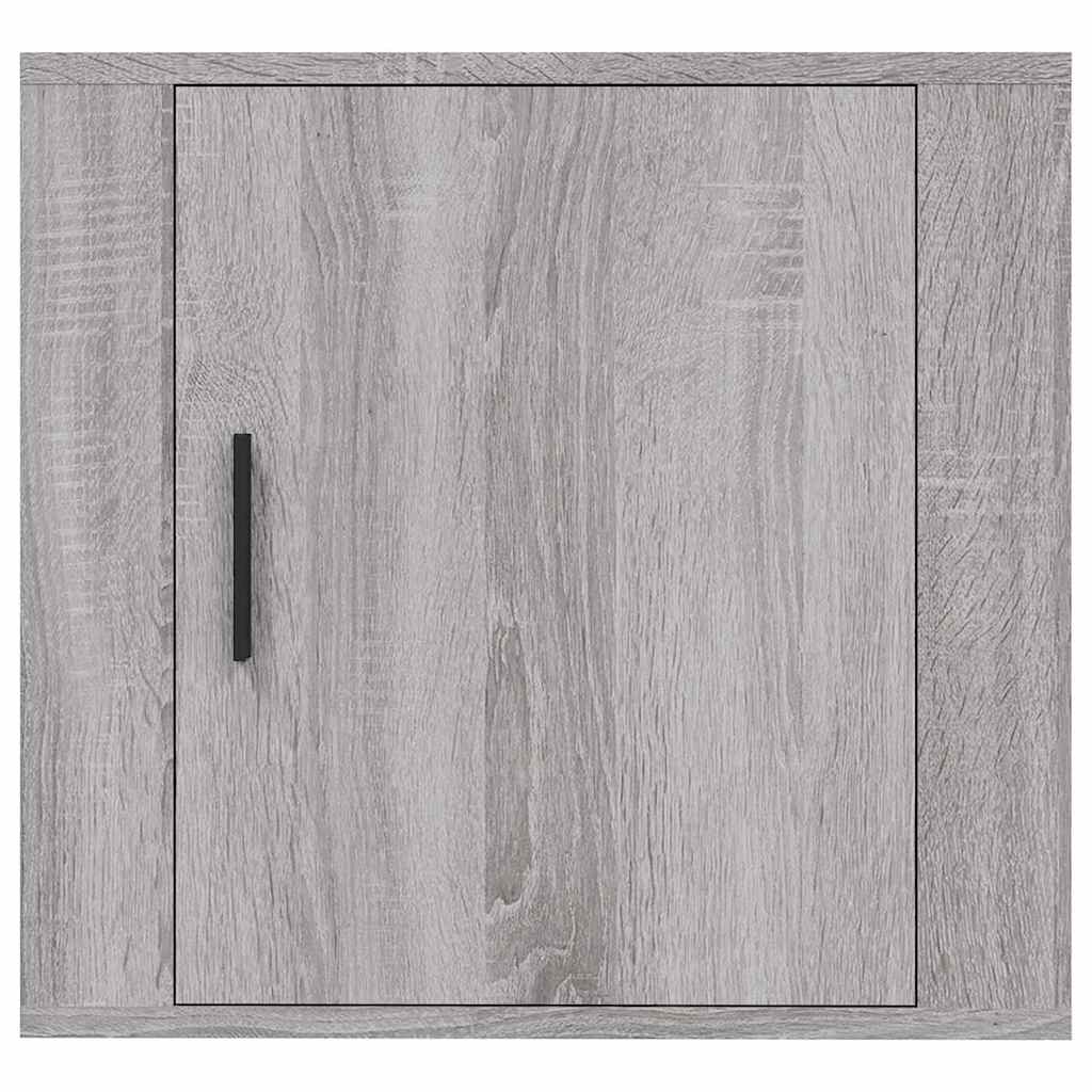 Comodini a Muro 2 pz Grigio Sonoma 50x30x47 cm