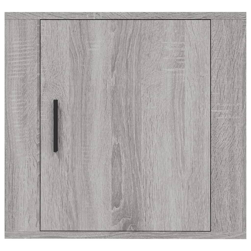 Comodini a Muro 2 pz Grigio Sonoma 50x30x47 cm