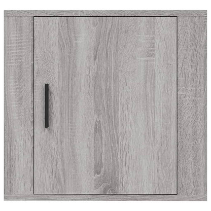 Comodini a Muro 2 pz Grigio Sonoma 50x30x47 cm