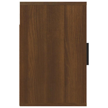 Comodini a Muro 2 pz Rovere Marrone 50x30x47 cm