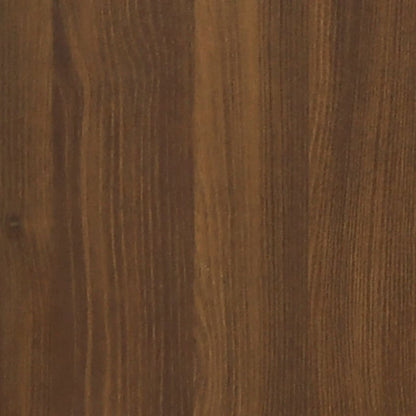 Comodini a Muro 2 pz Rovere Marrone 50x30x47 cm