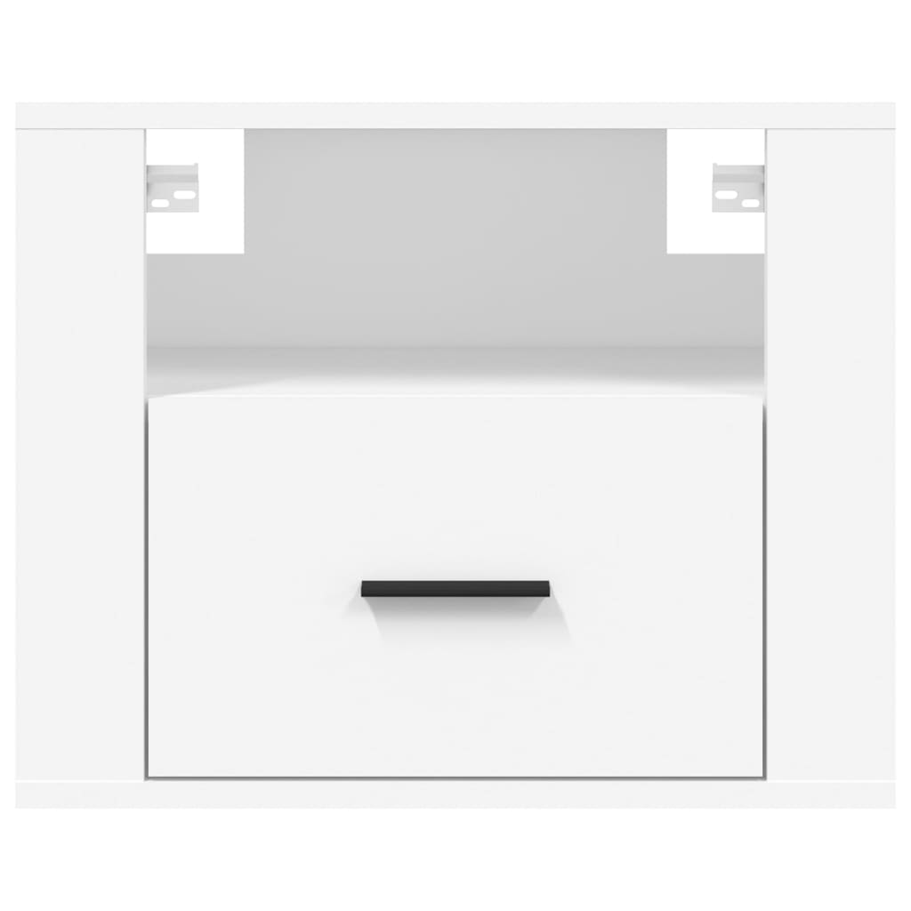 Comodino a Muro Bianco 50x36x40 cm | homemem39