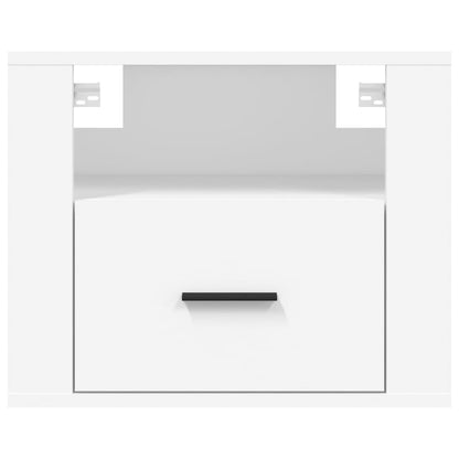 Comodino a Muro Bianco 50x36x40 cm | homemem39