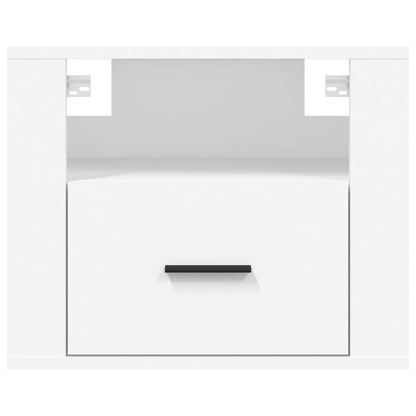 Comodini a Muro 2 pz Bianchi 50x36x40 cm