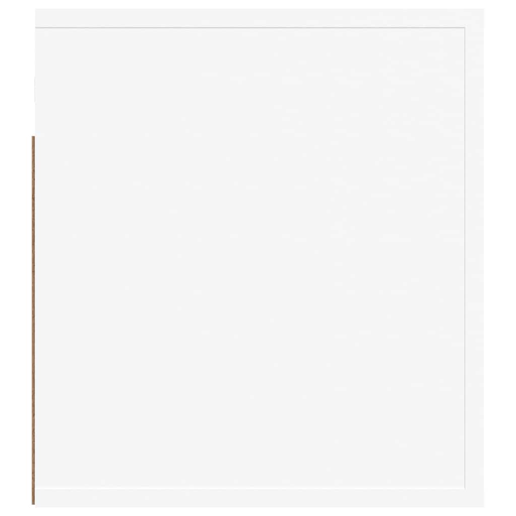 Comodini a Muro 2 pz Bianchi 50x36x40 cm