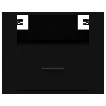 Comodino a Muro Nero 50x36x40 cm - homemem39