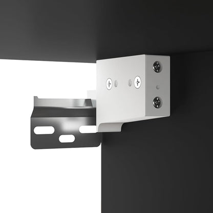 Comodini a Muro 2 pz Nero 50x36x40 cm - homemem39