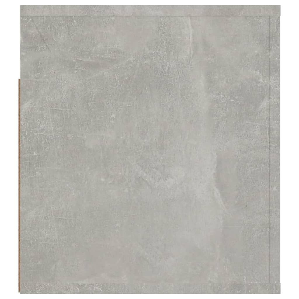 Comodino a Muro Grigio Cemento 50x36x40 cm - homemem39