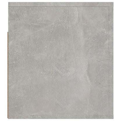 Comodino a Muro Grigio Cemento 50x36x40 cm - homemem39
