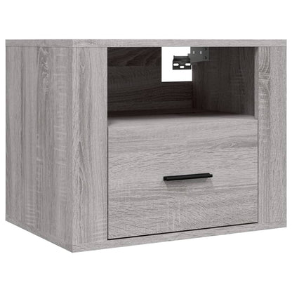 Comodini a Muro 2 pz Grigio Sonoma 50x36x40 cm - homemem39