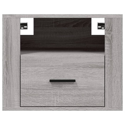 Comodini a Muro 2 pz Grigio Sonoma 50x36x40 cm