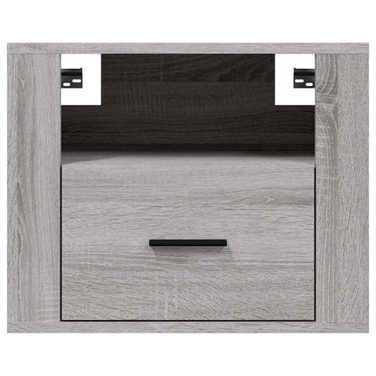 Comodini a Muro 2 pz Grigio Sonoma 50x36x40 cm