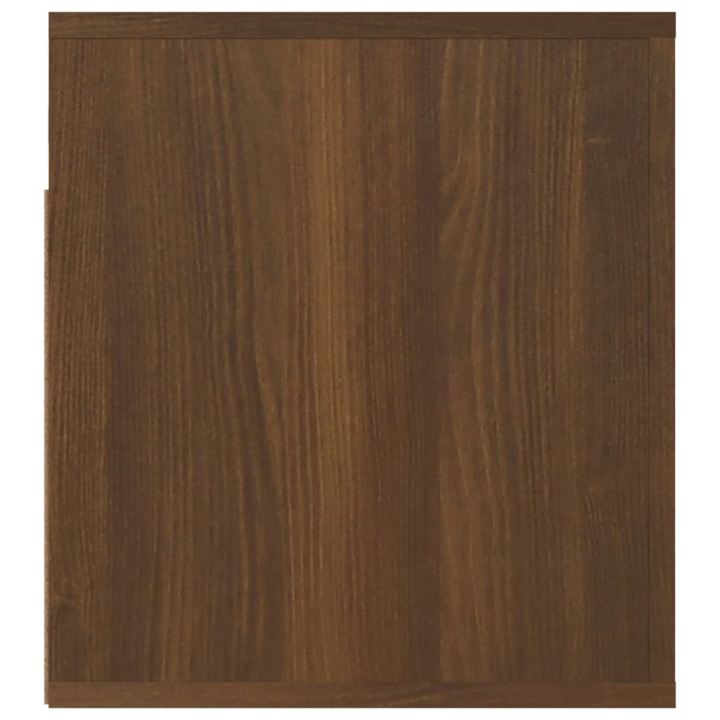 Comodini a Muro 2 pz Rovere Marrone 50x36x40 cm