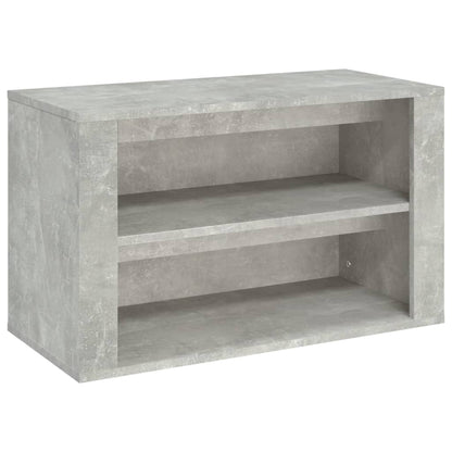 Scarpiera Grigio Cemento 75x35x45 cm in Legno Multistrato - homemem39