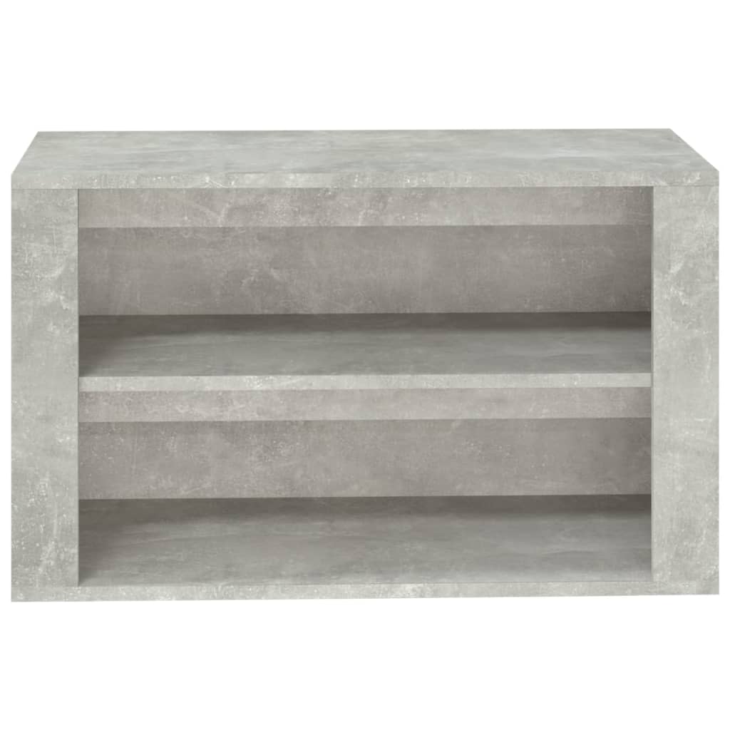 Scarpiera Grigio Cemento 75x35x45 cm in Legno Multistrato - homemem39