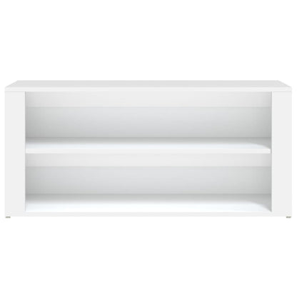 Scarpiera Bianca 100x35x45 cm in Legno Multistrato - homemem39