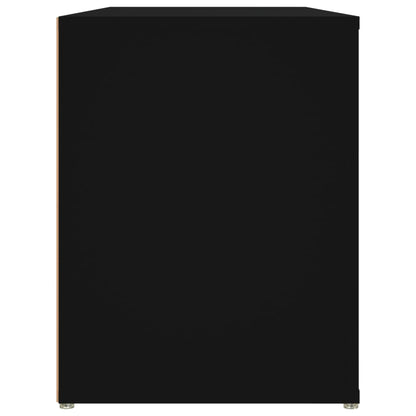 Scarpiera Nera 100x35x45 cm in Legno Multistrato - homemem39