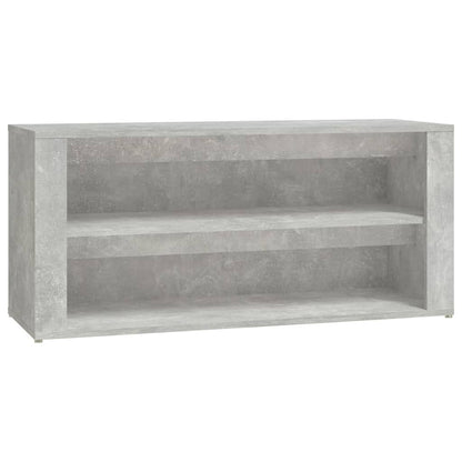Scarpiera Grigio Cemento 100x35x45 cm in Legno Multistrato - homemem39