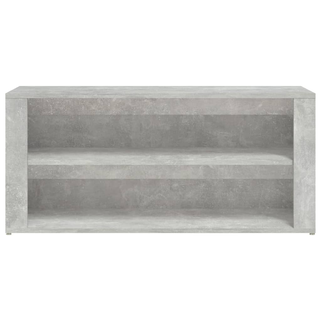 Scarpiera Grigio Cemento 100x35x45 cm in Legno Multistrato - homemem39
