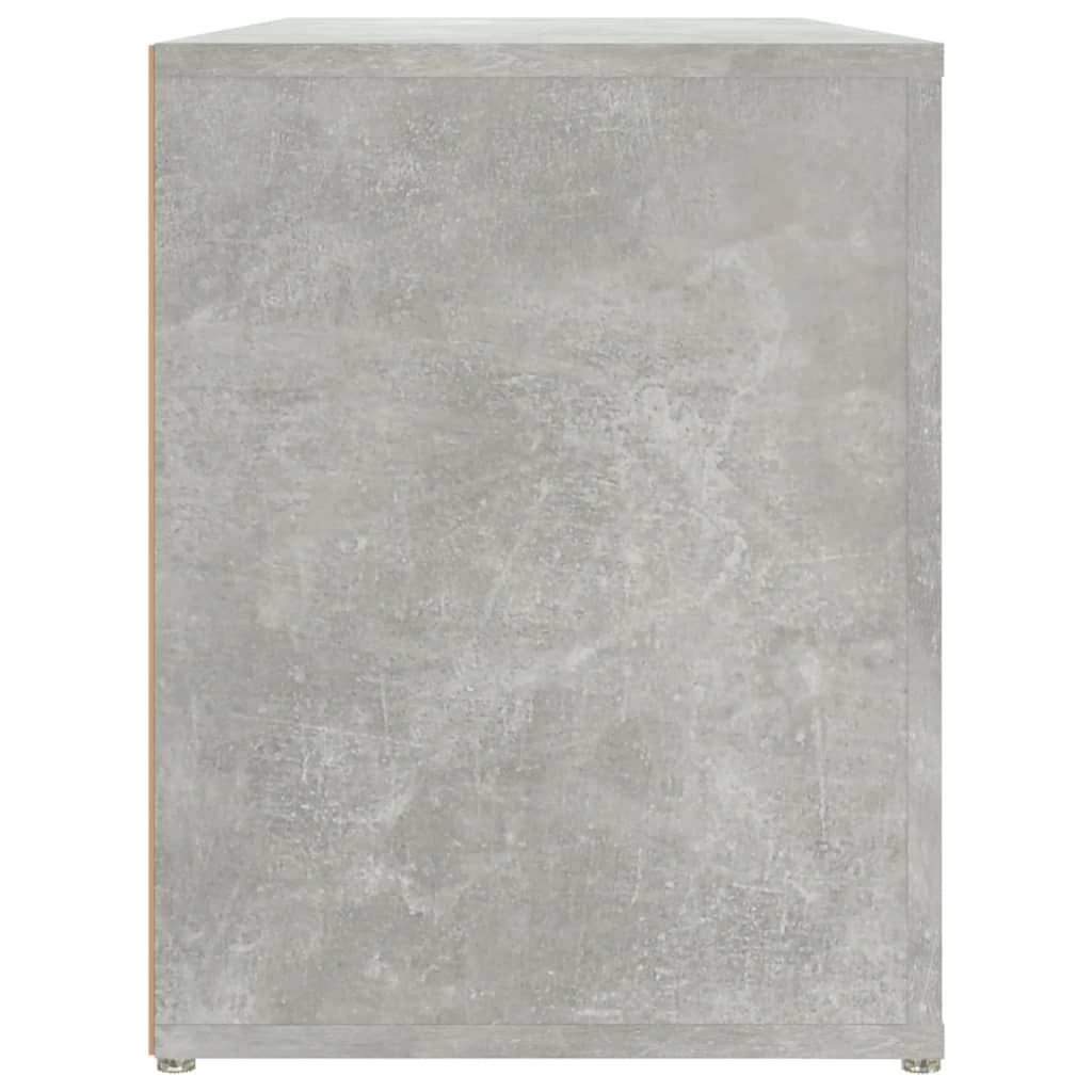 Scarpiera Grigio Cemento 100x35x45 cm in Legno Multistrato - homemem39