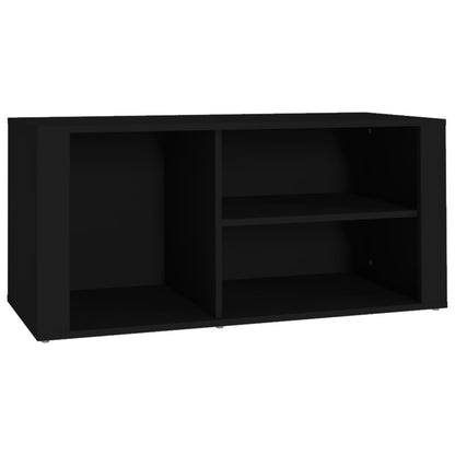 Scarpiera Nero 100x35x45 cm in Legno Multistrato - homemem39