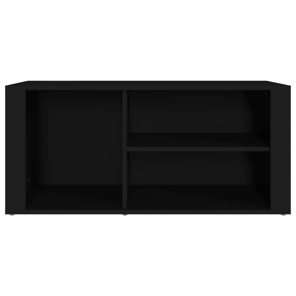 Scarpiera Nero 100x35x45 cm in Legno Multistrato - homemem39