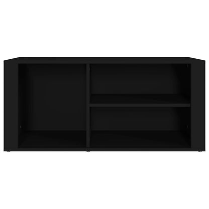 Scarpiera Nero 100x35x45 cm in Legno Multistrato - homemem39