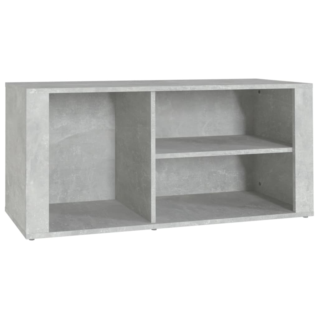 Scarpiera Grigio Cemento 100x35x45 cm in Legno Multistrato - homemem39