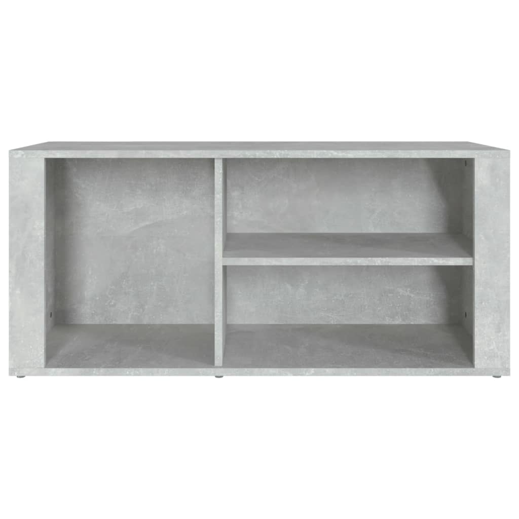 Scarpiera Grigio Cemento 100x35x45 cm in Legno Multistrato - homemem39