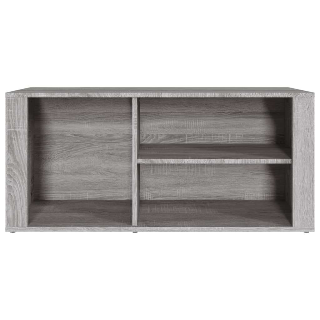 Scarpiera Grigio Sonoma 100x35x45 cm in Legno Multistrato - homemem39