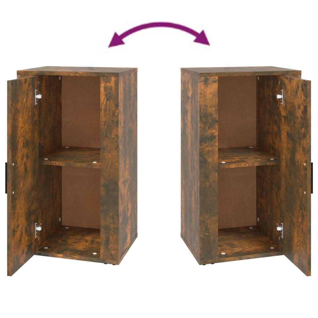 Credenza Rovere Fumo 40x33x70 cm in Legno Multistrato - homemem39