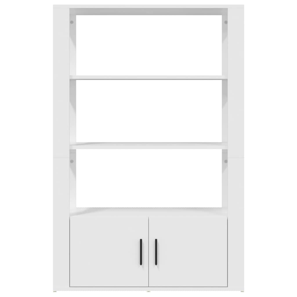 Credenza Bianca 80x30x119,5 cm in Legno Multistrato - homemem39