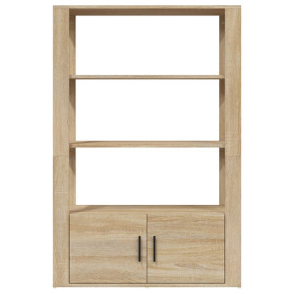 Credenza Rovere Sonoma 80x30x119,5 cm in Legno Multistrato - homemem39