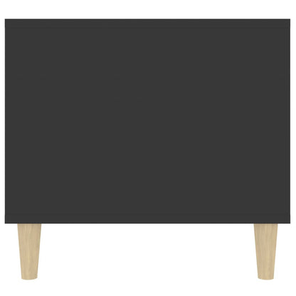 Tavolino da Salotto Nero 90x49x45 cm in Legno Multistrato