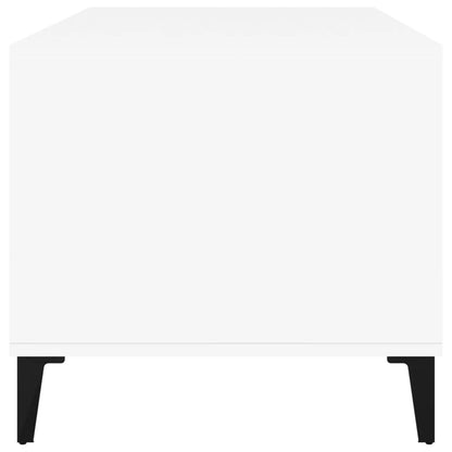 Tavolino da Salotto Bianco 90x49x45 cm in Legno Multistrato | homemem39