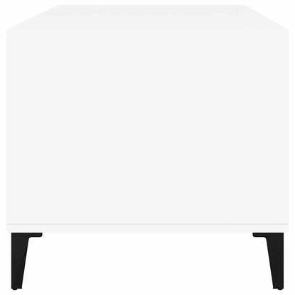 Tavolino da Salotto Bianco 90x49x45 cm in Legno Multistrato