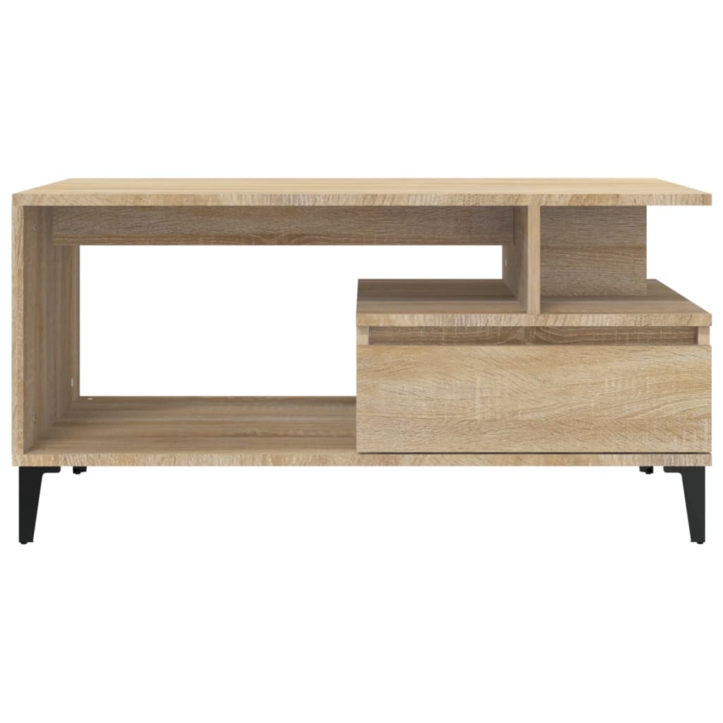 Tavolino da Salotto Rovere Sonoma 90x49x45 cm Legno Multistrato | homemem39