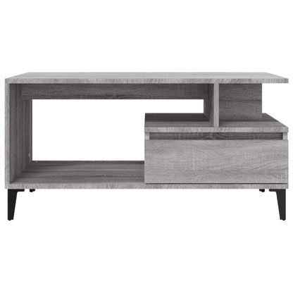 Tavolino da Salotto Grigio Sonoma 90x49x45 cm Legno Multistrato | homemem39
