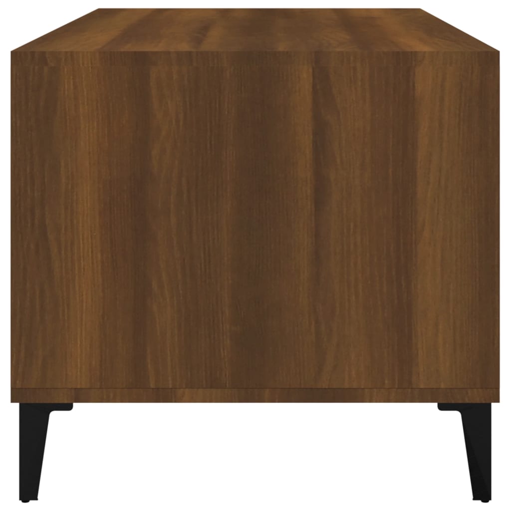 Tavolino Salotto Rovere Marrone 90x49x45 cm Legno Multistrato | homemem39