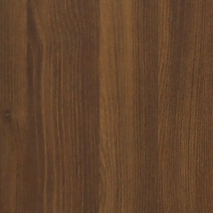 Scarpiera Rovere Marrone 102x36x60 cm in Legno Multistrato